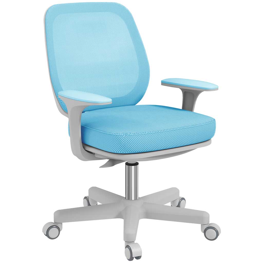 scaun birou albastru ergonomic